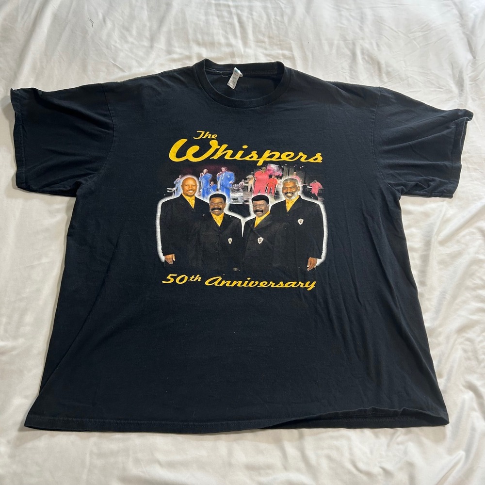 The Whispers 50th Anniversary Concert Tour Band Shirt, Soul Music, Size 2XL